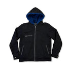 QUILTED JACKET W/SHERLING HOOD